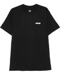 Obey - T-Shirt Met Korte Mouwen En Print - Lyst