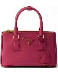 Prada - Galleria Mini Saffiano-Leather Bag - Lyst