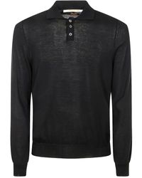 Alpha Industries - Long-Sleeve Cotton Polo Shirt - Lyst