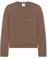Courreges - Crew-Neck Embroidered Sweatshirt - Lyst