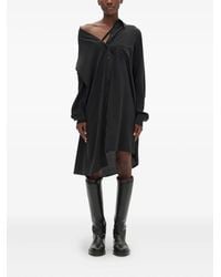 Ann Demeulemeester - Halina Drop-Shoulder Shirt Midi Dress - Lyst