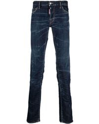 DSquared² - Jeans skinny con applicazione - Lyst
