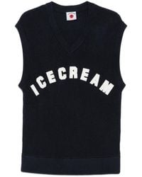 ICECREAM - Logo-Patch V-Neck Vest - Lyst