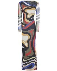 OTTOLINGER - Robe Longue À Imprimé Psychédélique - Lyst