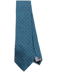 Paul Smith - Polka Dot-embroidered Silk Tie - Lyst