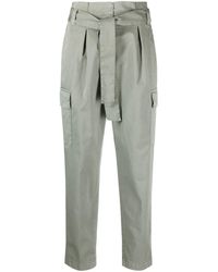 Peserico - Tie-fastening Cotton Trousers - Lyst