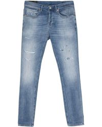 Dondup - Jeans skinny a vita media George - Lyst
