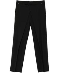 Les Hommes - Wrap-Front Tailored Trousers - Lyst