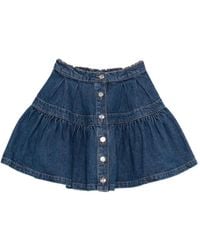 Maje - Button-Up Mini Skirt - Lyst