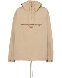 Prada - Katoenen Windjack Met Logo - Lyst