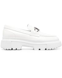 Hogan - Logo-Buckle 55Mm Platform Loafers - Lyst