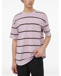 Samsøe & Samsøe - Horizontal-Stripe Short-Sleeve T-Shirt - Lyst
