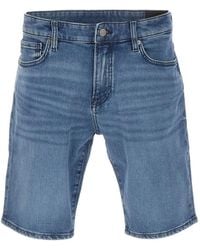 BOSS - Maine Stretch-Denim Shorts - Lyst