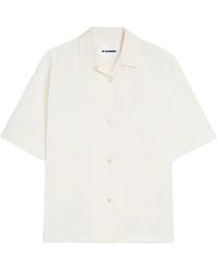 Jil Sander - Patch Pocket Cotton Poplin Shirt - Lyst