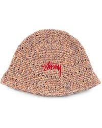 Stussy - Hemp Stock Logo-Embroidered Bucket Hat - Lyst