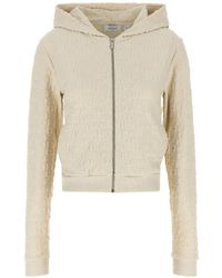 Off-White c/o Virgil Abloh - Hoodie Zippé Terry Off À Logo En Jacquard - Lyst