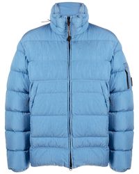 C.P. Company - Lens-detail Quilted Paded Coat - Lyst