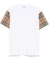 Burberry - T-Shirt Mit Vintage-Check-Detail - Lyst