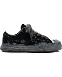 Maison Mihara Yasuhiro - "Hank" Og Sole Shrink Leather Low-Top Sneakers - Lyst