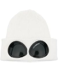 C.P. Company - Cotton Goggle Beanie - Lyst