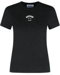 Moschino - T-Shirt En Coton À Logo Imprimé - Lyst