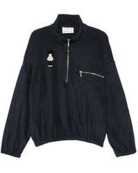 Song For The Mute - Character-Patch Half-Zip Sweatshirt - Lyst