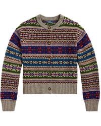 Polo Ralph Lauren - Fair Isle Buttoned Cardigan - Lyst