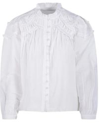 Isabel Marant - Christa Ruffled Button Shirt - Lyst