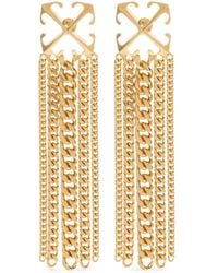 Off-White c/o Virgil Abloh - Arrows-Motif Drop Earrings - Lyst