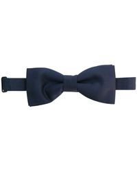 Burberry Knitted Silk Bow Tie in Black for Men - Lyst