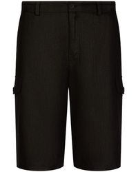 Dolce & Gabbana - Linen Cargo Shorts - Lyst
