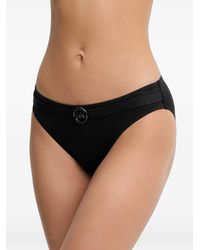 MICHAEL Michael Kors - Logo-Belted Bikini Bottom - Lyst