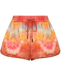 Zimmermann - Alchemy Tie-Dye Shorts - Lyst