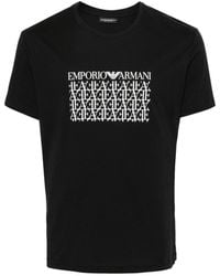 Emporio Armani - T-Shirt mit Logo-Print - Lyst