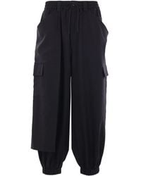 Y-3 - Cargo Broek Met Trekkoord - Lyst
