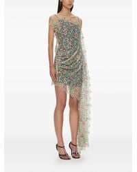 Christopher Esber Floating Lace Cotton Mini Dress in White | Lyst