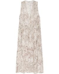 Anine Bing - Mia Seashell-print Midi Dress - Lyst