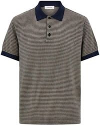 Ferragamo - Patterned Short-Sleeve Polo Shirt - Lyst