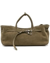 Marge Sherwood - Grandma Used Buckle-Detail Suede Tote Bag - Lyst