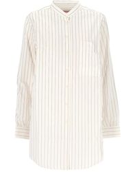 CUANTICO - Camisa Con Bolsillo A Rayas - Lyst