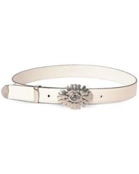 Ermanno Scervino - Floral-Buckle Leather Belt - Lyst