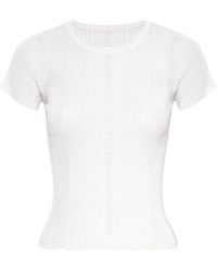 RTA - Crew-Neck Knitted Silk Top - Lyst