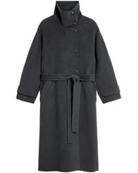 Soeur - Manteau Ceinturé James À Col Montant - Lyst