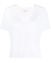 Loulou de Saison - V-Neck Boxy T-Shirt - Lyst
