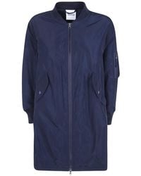 Aspesi - Manteau Long À Fermeture Zippée - Lyst