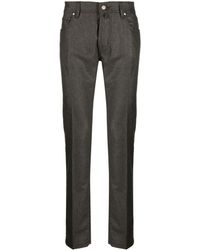 Jacob Cohen - Bard Slim-cut Flannel Trousers - Lyst