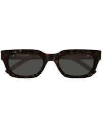 Saint Laurent - Tortoiseshell-Effect Rectangle-Frame Sunglasses - Lyst