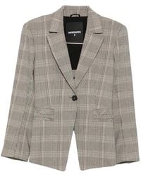 Patrizia Pepe - Cut-Out Plaid Blazer - Lyst