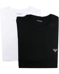 Emporio Armani - T-Shirt mit Logo-Print (2er-Set) - Lyst
