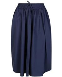 Save The Duck - Elasticated-Waist Midi Skirt - Lyst